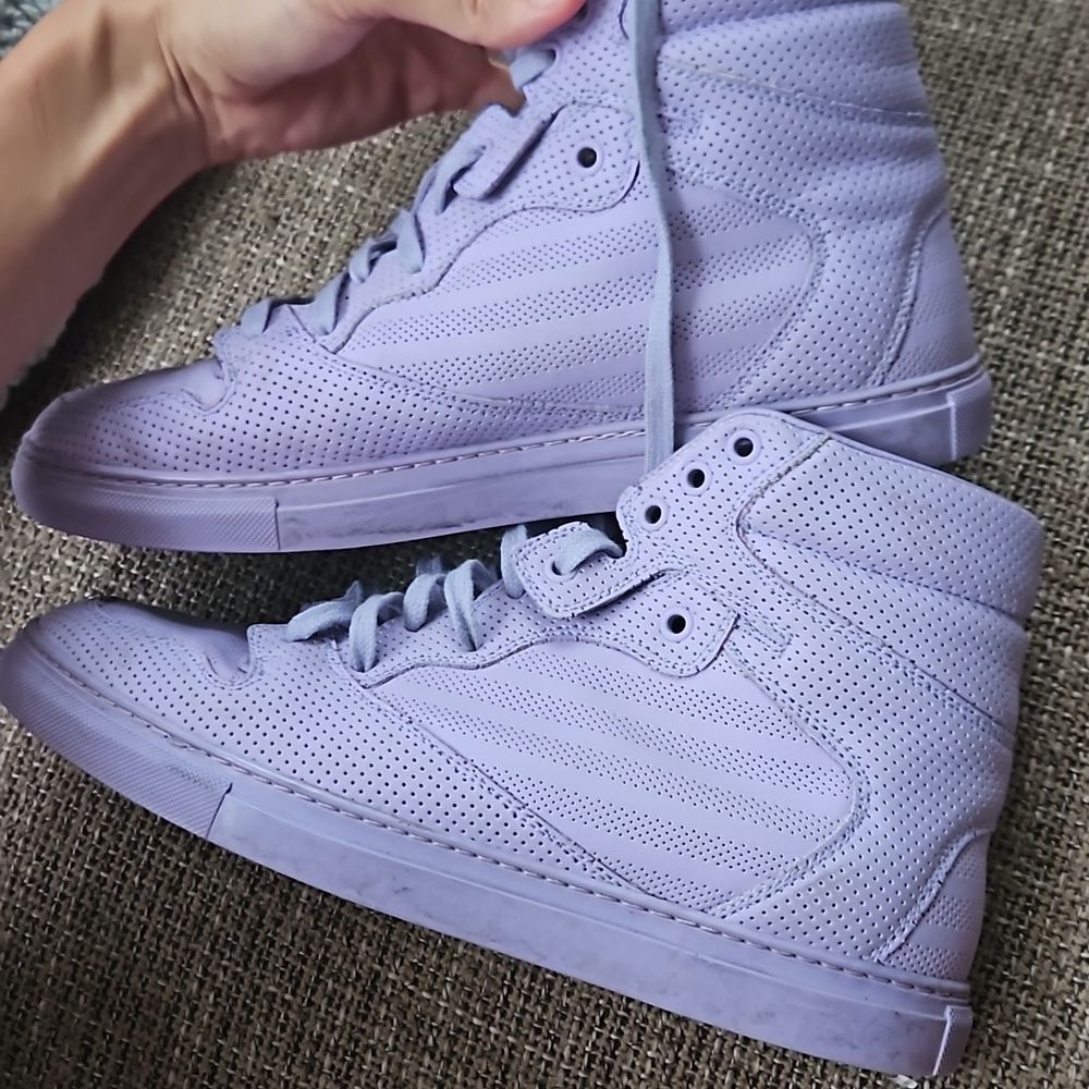 Balenciaga sz 41IT / US 11 women's purple leather high tops authenticated - Picture 10 of 12